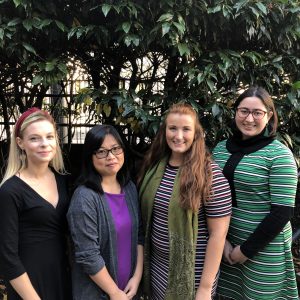 Meet the team: from left – Jane Miller, Vicky Wan, Laura Watt and Megan Burt