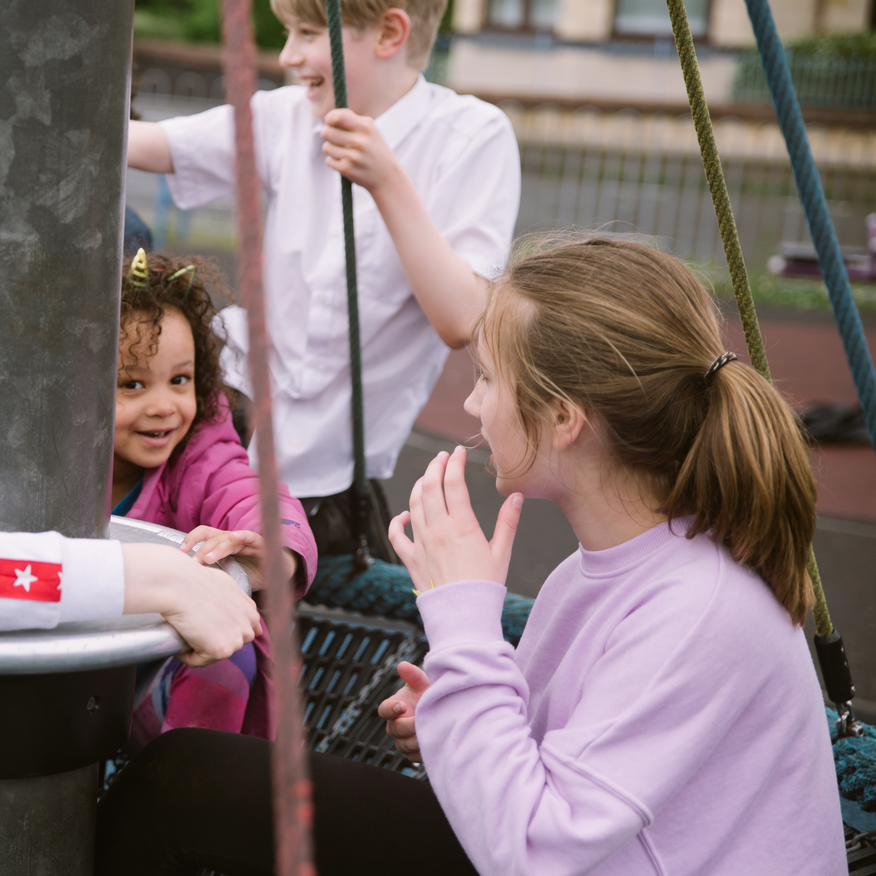 children-on-swing