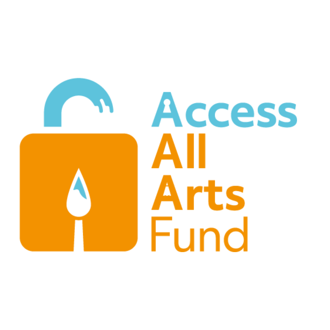 Logo for the Access All Arts Fund, showing a lock with a paintbrush inside.