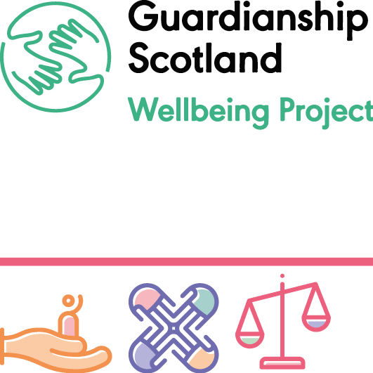 Logo: Guardianship Scotland Wellbeing Project Themes: ASN, Inclusion & Diversity, Poverty
