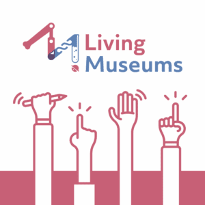 Graphic and brand identity used for the Living Museums project (2021)