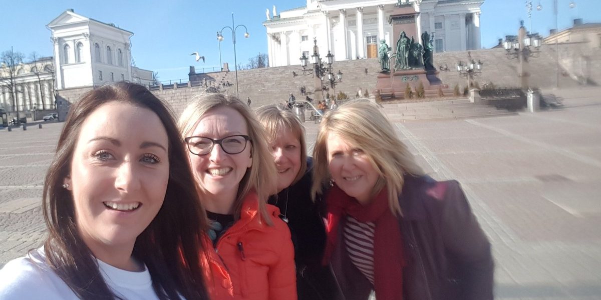 Finland study visit selfie